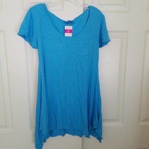 FRESH PRODUCE VINTAGE SLUB DRAPE T NWT womans SM